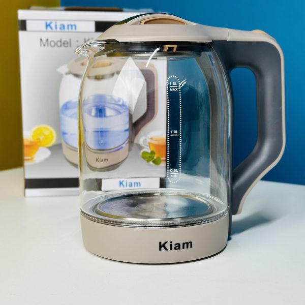 Kiam Electric Kettle BL002 Automatically turns Off – Automatic Over Heat Protection (1.8 L)