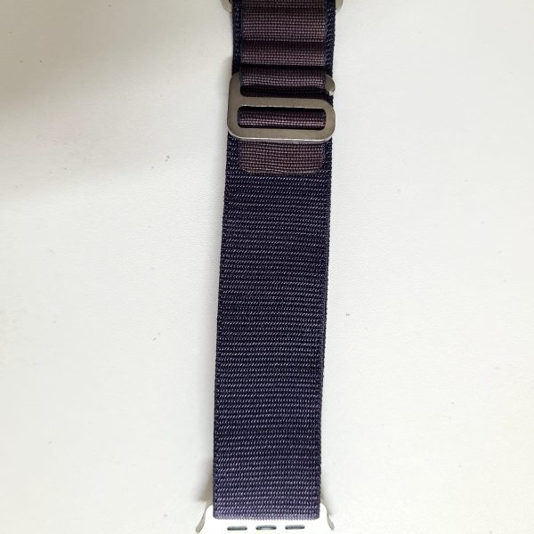 Slide Lock Loop Fabric Strap For Smart Watch- 42/44/45/49mm – Purple Color