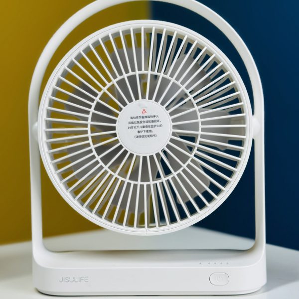 JISULIFE FA19A DC Fan, Run Directly With USB Power From Power Bank Or Solar (Without Battery)