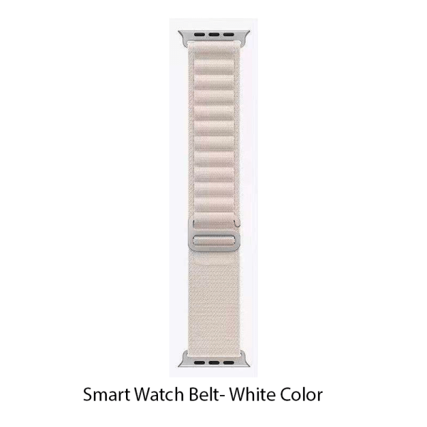 Series 8 Smartwatch Replacement Nylon Strap - White Color