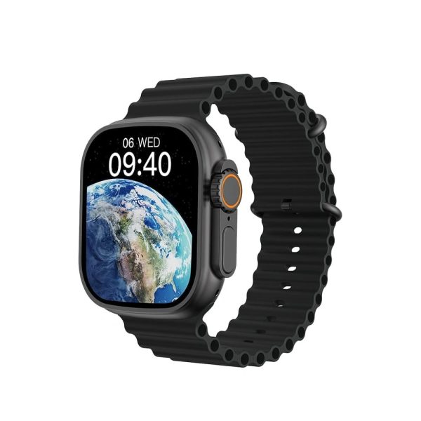 WiWU SW01 Ultra Max Smart Watch + 2 Strap – Black Color
