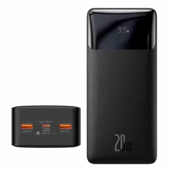 Baseus Bipow 30000mAh 20W Power Bank - black