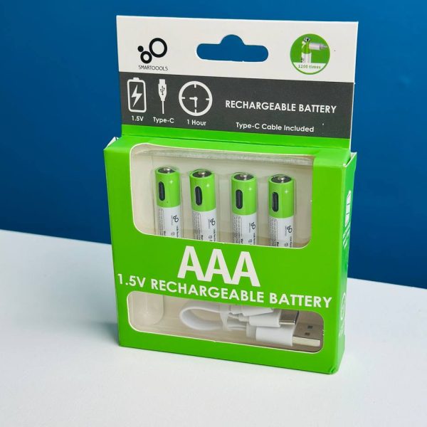 SmarToools RB40 AAA 1.5V 750mWh Rechargeable Battery (4Pcs Set)