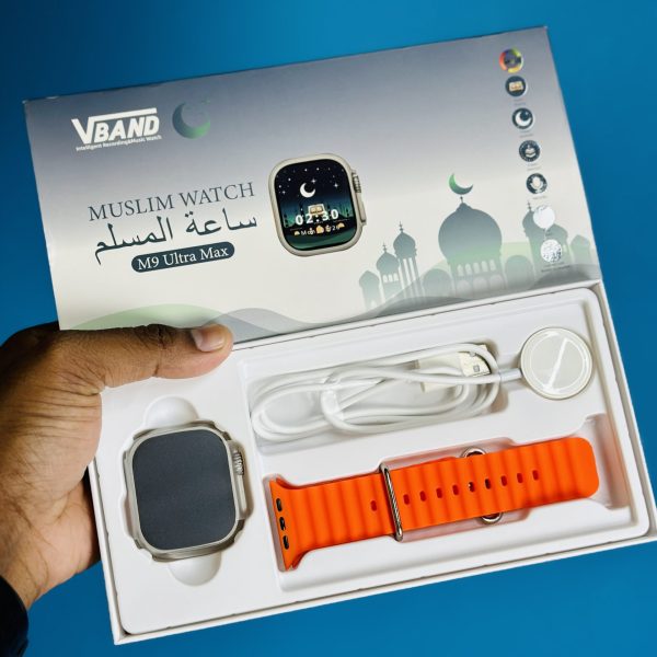 Muslim Smartwatch M9 Ultra Max – Orange Color